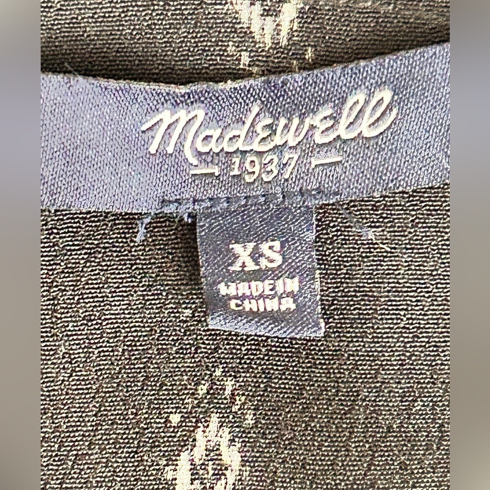 Madewell Black and White Patterned Jumpsuit - Picture 3 of 9